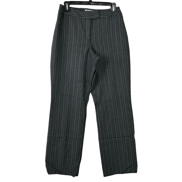 Pendleton Striped Virgin Wool Lined Women's Gray Dress Pants Size 4 - Picture 1 of 11